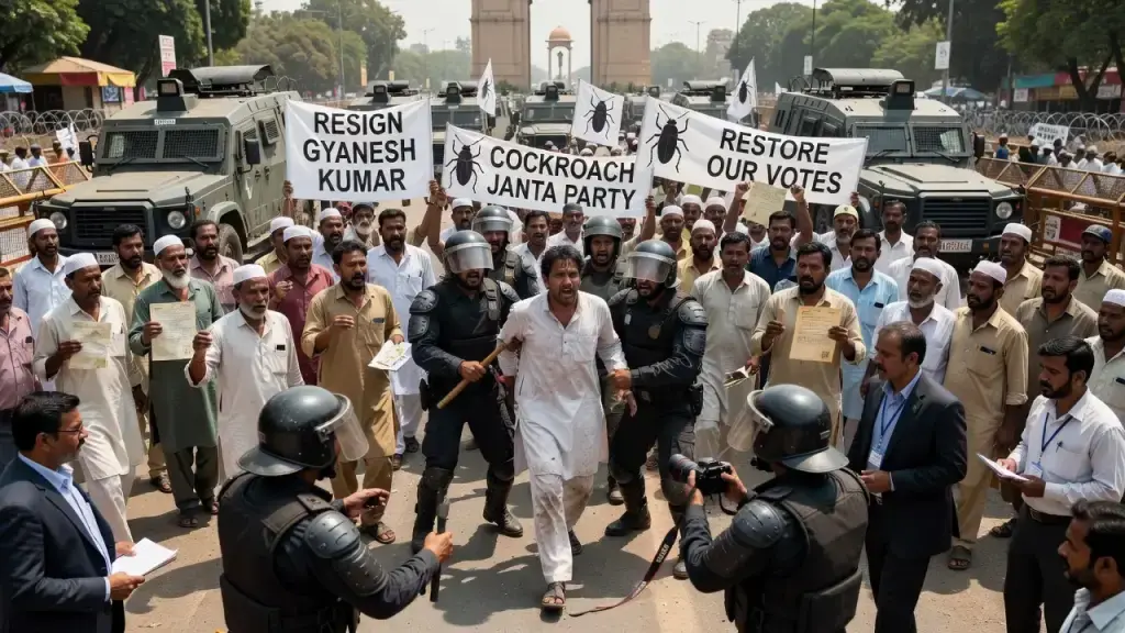 Delhi Crackdown Halts Protest Over Disputed Voter Roll Purge