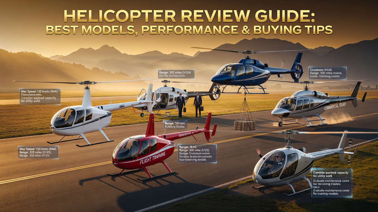 Helicopter Review Guide: Best Helicopter Models, Performance, Features Comparison, and Buying Tips