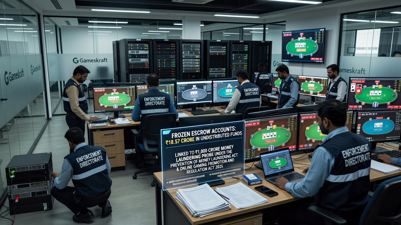 ED Raids Gameskraft Offices Nationwide Over Alleged Gaming Fraud