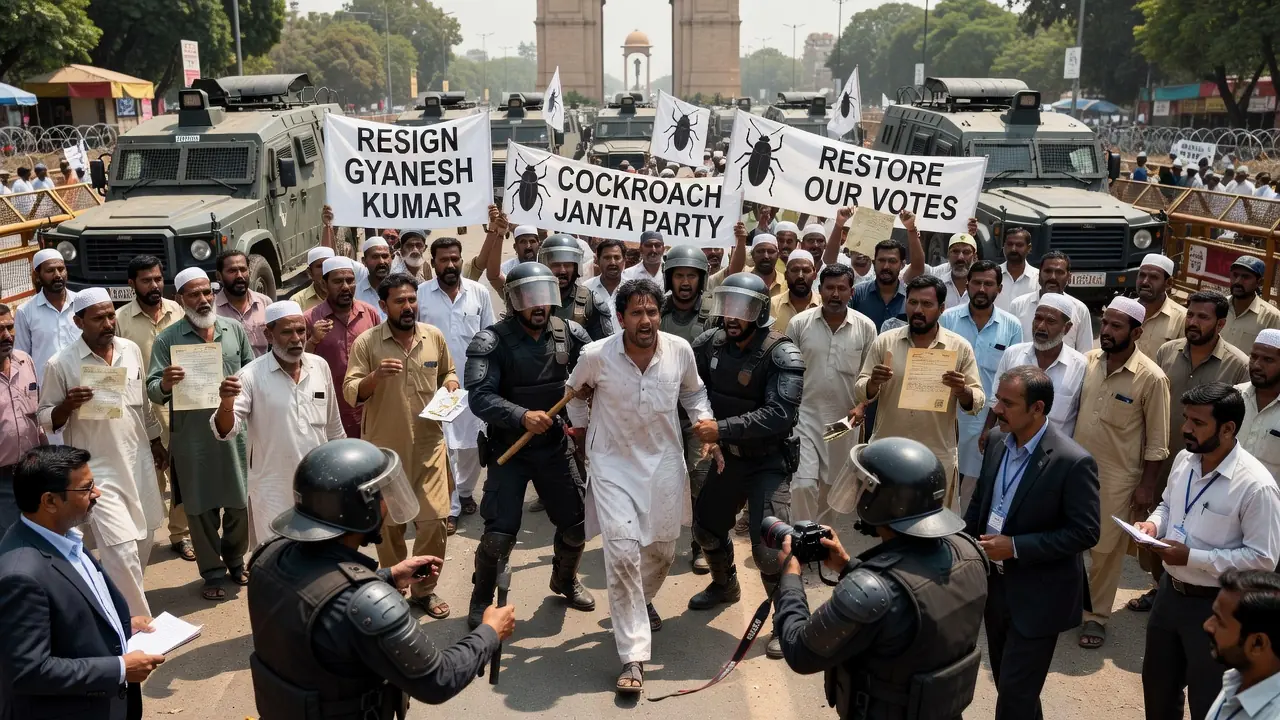 Delhi Crackdown Halts Protest Over Disputed Voter Roll Purge