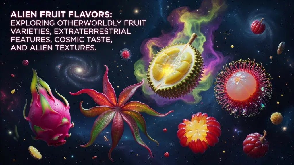 Alien Fruit Flavors: Exploring Otherworldly Fruit Varieties, Extraterrestrial Features, Cosmic Taste, and Alien Textures